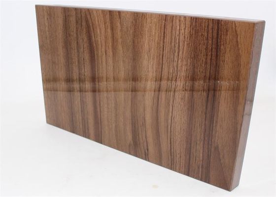 Anti Yellowing  Wood Grain E0 High Gloss MDF Panels 30mm